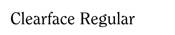 Clearface Regular font download