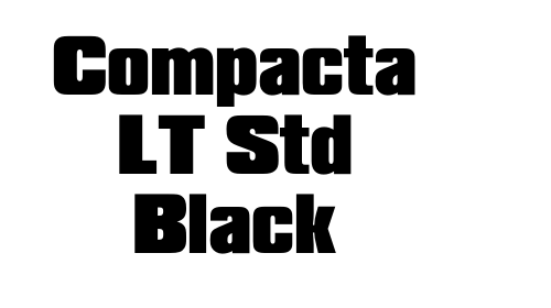 Compacta LT Std Black font download