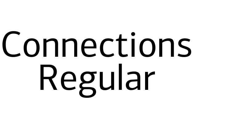 Connections Regular Font