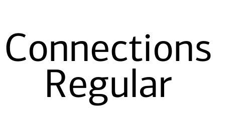 Connections Regular Font