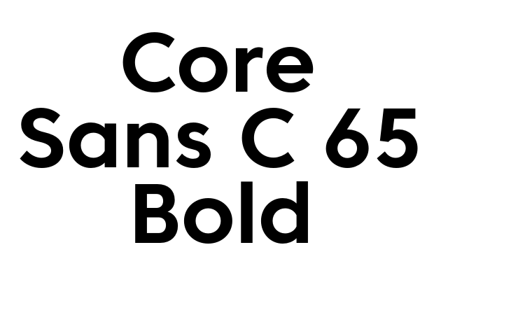 Core Sans C 65 Bold Font