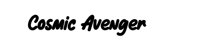 Cosmic Avenger font download