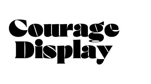 Courage Display font download