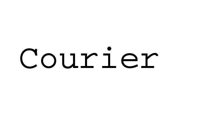Courier Font