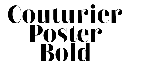 Couturier Poster Bold
