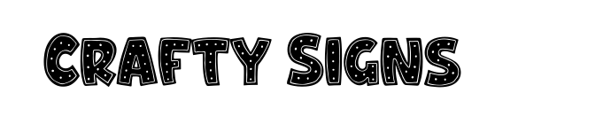 Crafty Signs font download