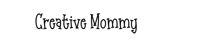 Creative Mommy font download