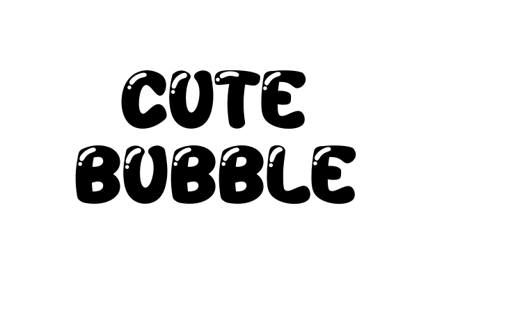 Cute Bubble font