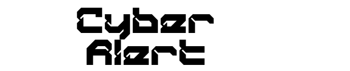 Cyber Alert font download