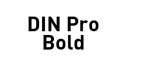 DIN Pro Bold font download