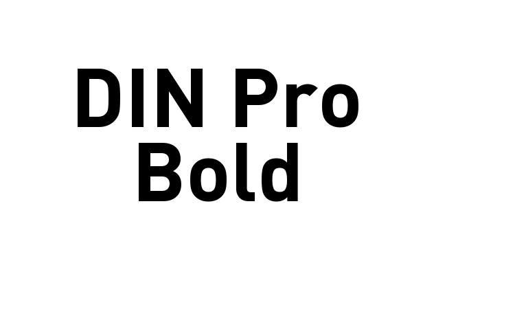 DIN Pro Bold Font