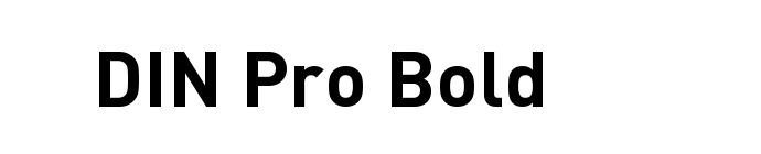 DIN Pro Bold font download