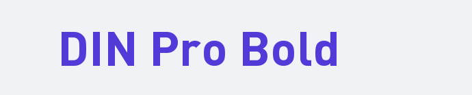DIN Pro Bold