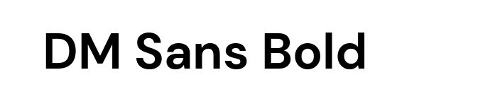 DM Sans Bold font download