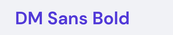 DM Sans Bold