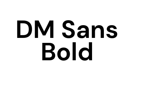 DM Sans Bold font download