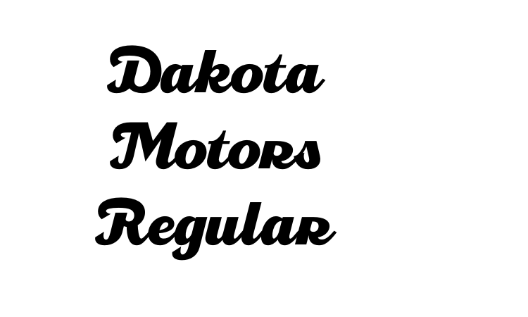 Dakota Motors Regular Font