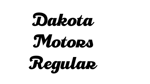 Dakota Motors Regular font