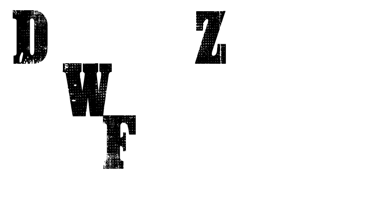 Danger Zone Warning Font font