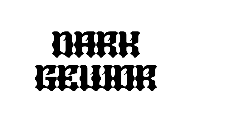 Dark Gewor Font