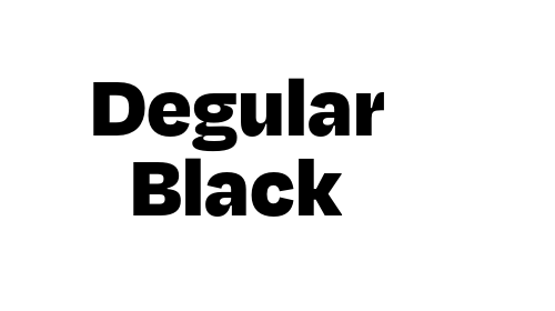 Degular Black font