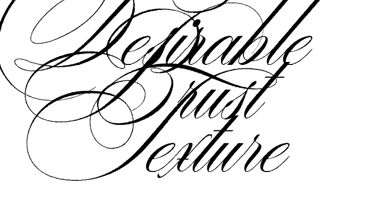 Desirable Brust Texture Font