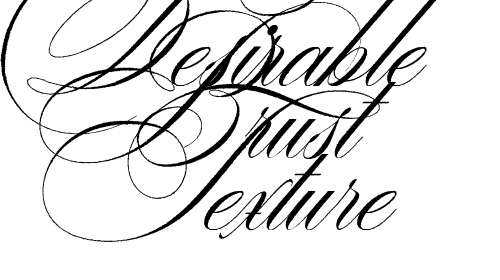Desirable Brust Texture font