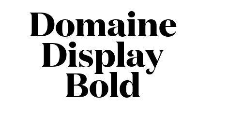Domaine Display Bold