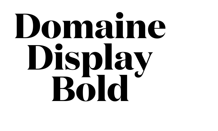 Domaine Display Bold Font