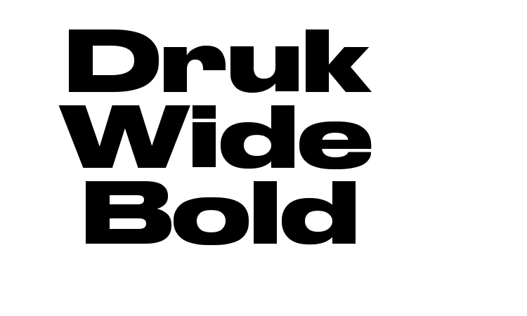 Druk Wide Bold font