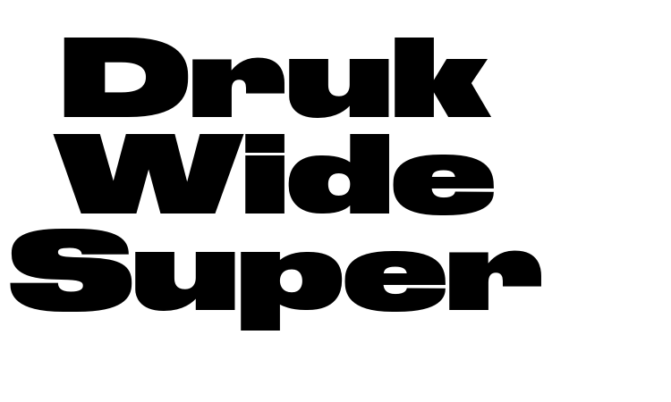 Druk Wide Super Font