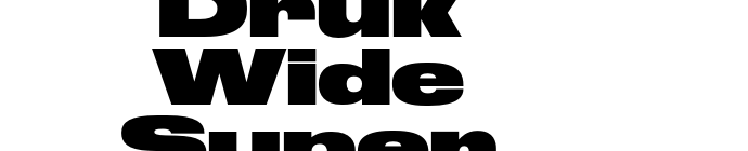 Druk Wide Super font download
