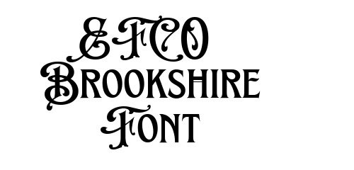 EFCO Brookshire Font