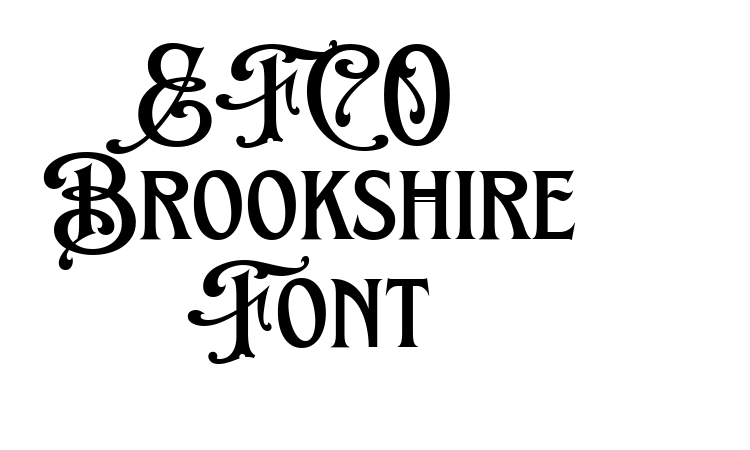 EFCO Brookshire Font font