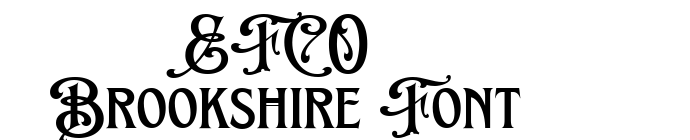 EFCO Brookshire Font font download