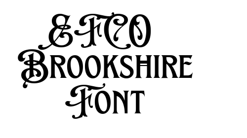 EFCO Brookshire Font font