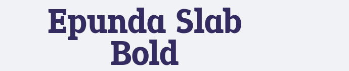 Epunda Slab Bold