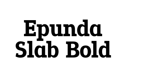 Epunda Slab Bold font download