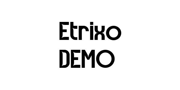 Etrixo DEMO Font Download