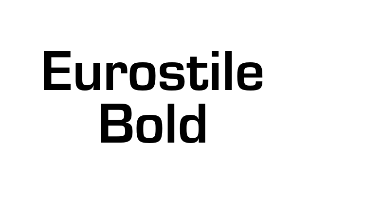 Eurostile Bold font