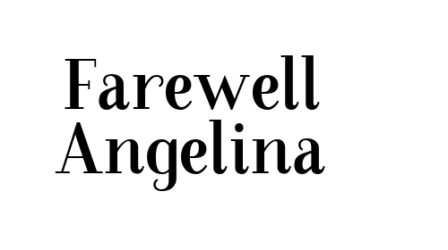 Farewell Angelina font download
