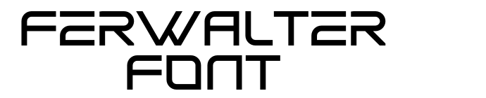 Ferwalter Font font download
