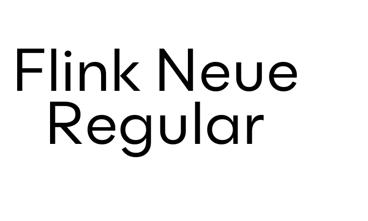 Flink Neue Regular Font