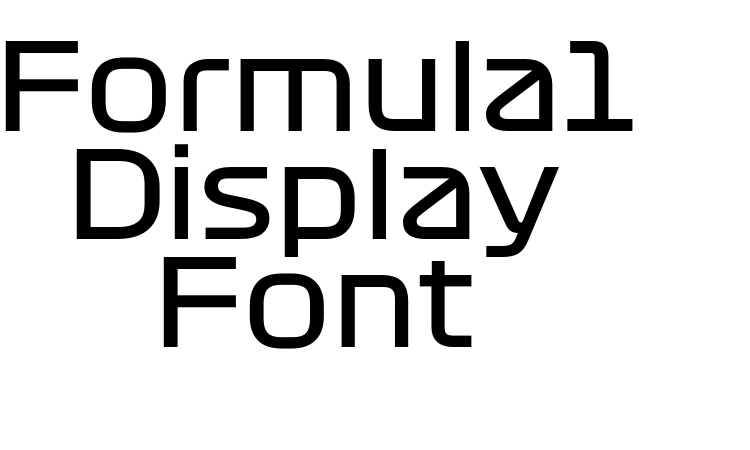 Formula1 Display Font font