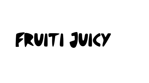 Fruiti Juicy font