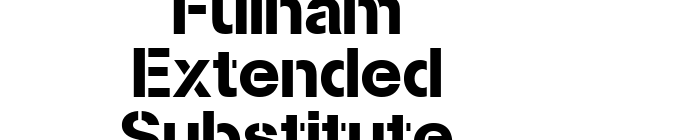Fulham Extended Substitute font download
