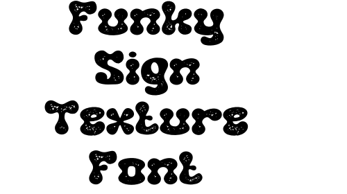 Funky Sign Texture Font font