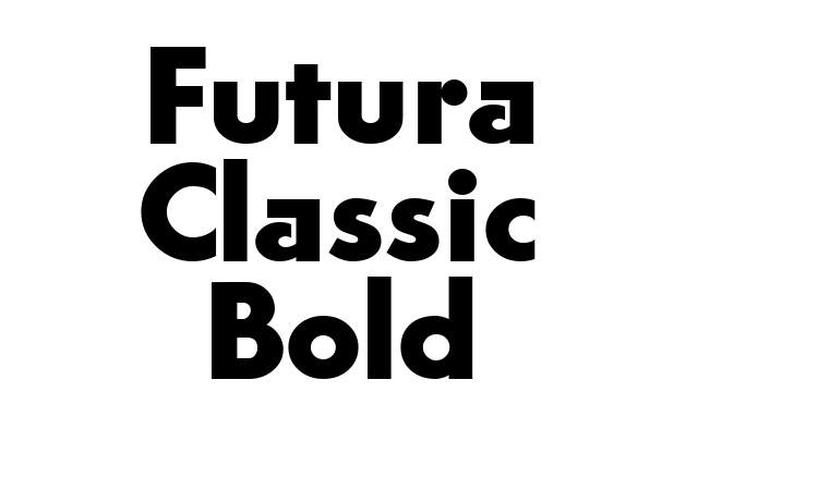 Futura Classic Bold Font