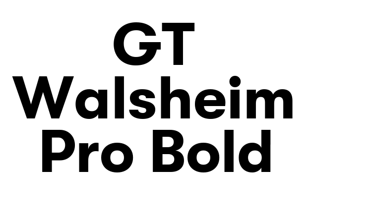 GT Walsheim Pro Bold Font