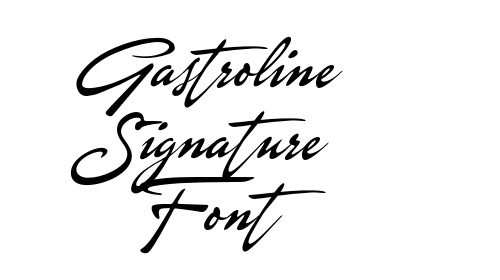 Gastroline Signature Font font